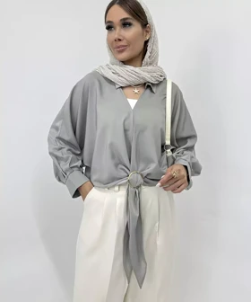 شومیز طرح گره‌ای کد SN037