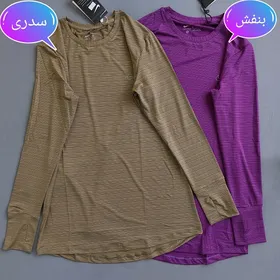 تونیک ورزشی زنانه فینگردار 40 42