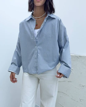 شومیز باکسی ابی برند H&m🫐