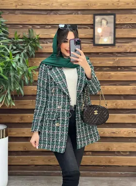 کت شنل آستین دو دکمه