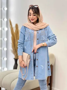 مانتو جین بغل سه دکمه کایلا