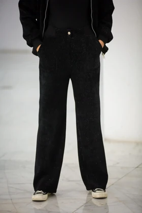 شلوار زنانه جیب رو (مشکی)