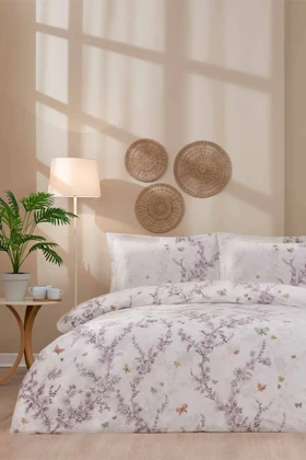 سرویس روتختی دو نفره Özdilek مدل Bloomlight پنبه‌ای - سبز