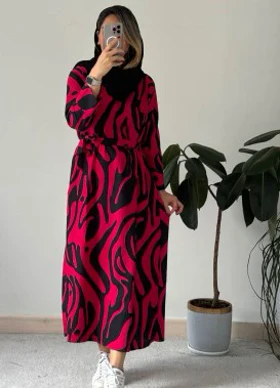 پیراهن مانتویی ماکسی افرا