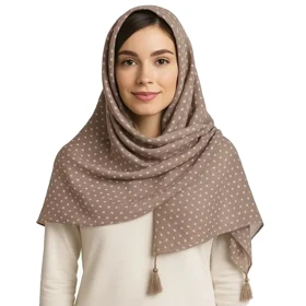 شال طرح خال‌خال زنانه - 39251305