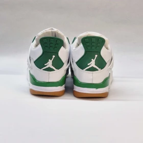 کتانی جردن فور سفید سبز رترو ایرانی Air Jordan 4 retro pine green