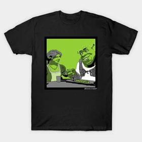 تیشرت شرک | تیشرت Shrek طرح Shrek &amp; Fiona کد 123087