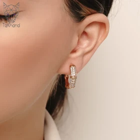 گوشواره حلقه‌ای ژوپینگ و تیفانی