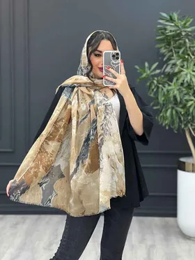 شال آبرنگی طرح گل