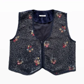 وست مخمل پولک دوزی