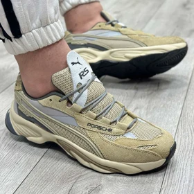 کتانی اسپرت مردانه مدل پوما PUMA رنگ کرم