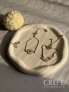 دستبند آسانسوری تک گل بابونه