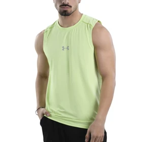 رکابی ورزشی مردانه آندر آرمور مدل Heat Gear-6916 سبز روشن