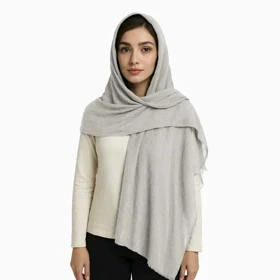 شال پلیسه طرح سنگ شور زنانه - 39251307
