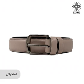 کمربند 2.5 سانت زبانه دار کد014 (استخوانی)