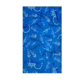 دستمال سر و گردن کوهنوردی طرح اسکلت ماهی (آبی)