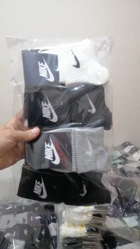 جوراب نیم ساق کش انگلیسی نایکی ورزشی 12 جفتی