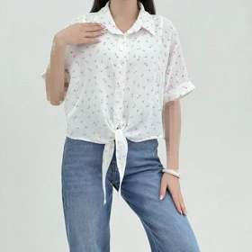 شومیز زنانه جلو گره‌ای