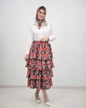 ست اسکارف‌دار گلی