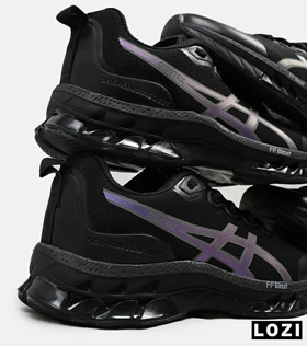 کفش کتانی مردانه مشکی هولوگرامی ASICS GORETEX