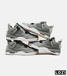کتانی ساق‌دار مردانه طوسی Nike air jordan 4