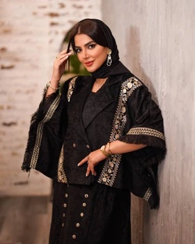 کت دامن مزونی مخمل شانل