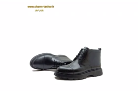 نیم بوت مردانه بندی بغل زیپ‌دار چرم طبیعیsi168
