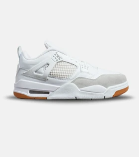 کتانی ساق‌دار بزرگ پا سفید Nike air jordan 4 مدل 8940