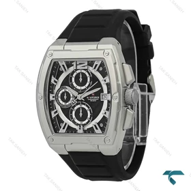 ساعت مردانه نیوی فورس NF8050 سه موتوره قاب سیلور NaviForce-7723-G