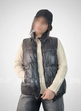 پافر زنانه ورنی پایین کش