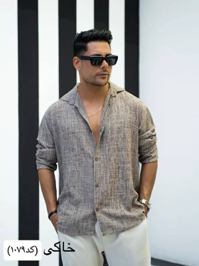 پیراهن مردانه لینن سنگشور1079mc