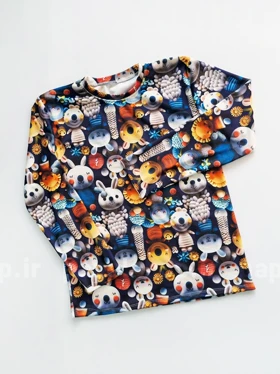 ست بلوز و شلوار مخمل طرح عروسک