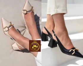 کفش صندل زنانه مجلسی پشت‌باز نوک تیز
