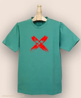 تیشرت مردانه و زنانه طرح اسکلت مرگ کد 930