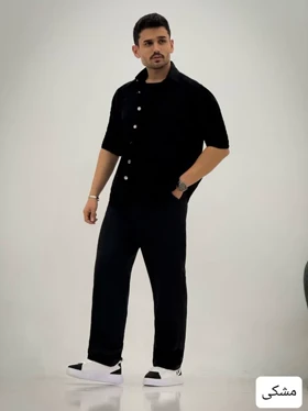 پیراهن مردانه کتان شافل_کد4221