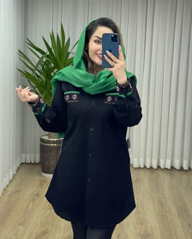 مانتو شومیزی گلدوزی