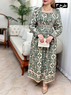 پیراهن یقه خشتی 2441