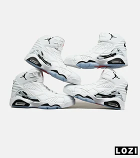 کفش کتانی ساق‌دار مردانه سفید Nike air jordan 6