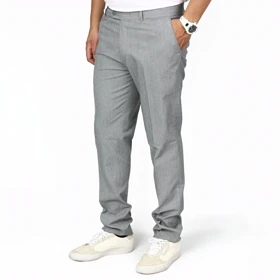 شلوار پارچه‌ای اسلیم فیت مردانه آریا مدل 3701692