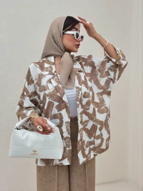 مانتو طرح‌دار لینن