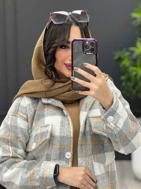 شکت چهارخونه سرجیب دکمه دار