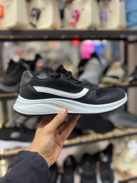 کتانی مدل ونس 106 مشکی سفید سایز زنانه و مردانه