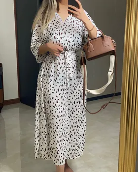 پیراهن بلند کمربندی