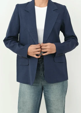 کت لینن جیب نما