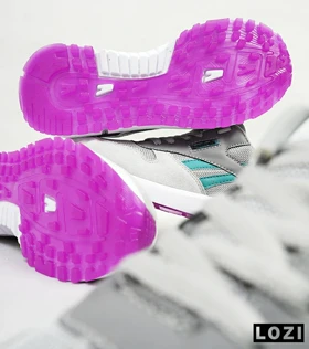 کفش کتانی طوسی آبی بنفش REEBOK Unphased Pro