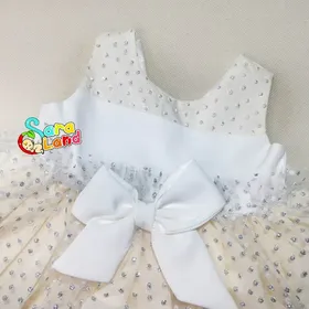 ست شومیز تور دار و شورت نوزاد کرم
