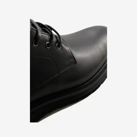 نیم بوت چرم مردانه مشکی مدل sh160