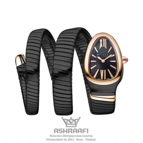 ساعت بولگاری زنانه طرح مار Bvlgari Serpenti Tubogas SP 35 S