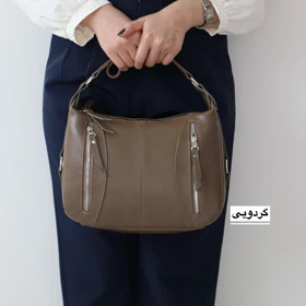 کیف زنانه دوشی مدل پرنیا (گردویی)