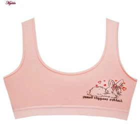 نیم‌تنه دخترانه مدل بدون پد کد 4686-1 بسته 3 عددی